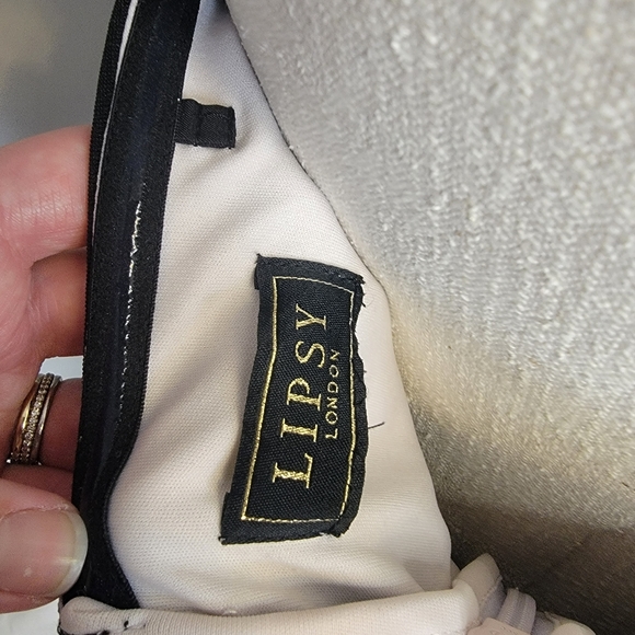 Lipsy London peplum lace, strapless dress. Never worn. Excellent condition! - Picture 5 of 5